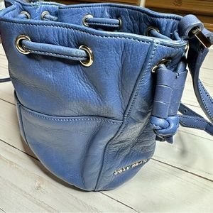 Cole Haan “Felicity” Mini Leather Drawstring Bag